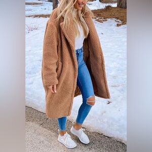 MAJE teddy coat